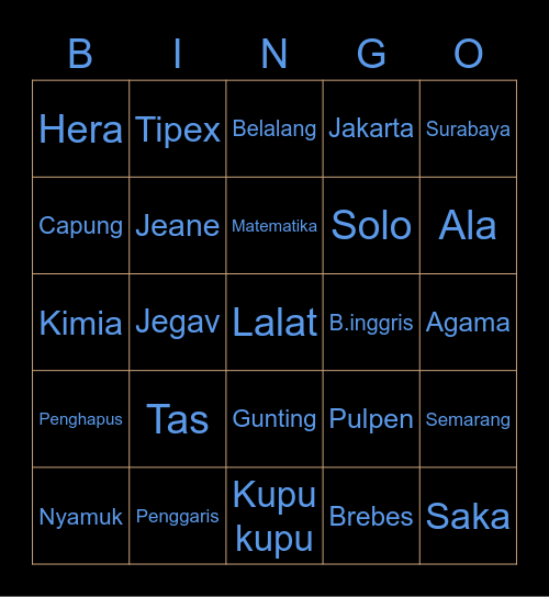 SOCIAL BINGO Card