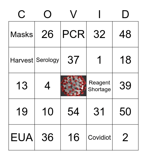 COVID Bingo Card