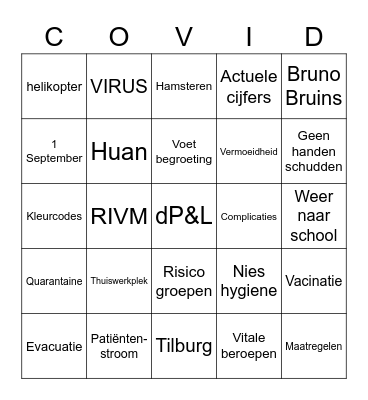 ONZE BINGO Card