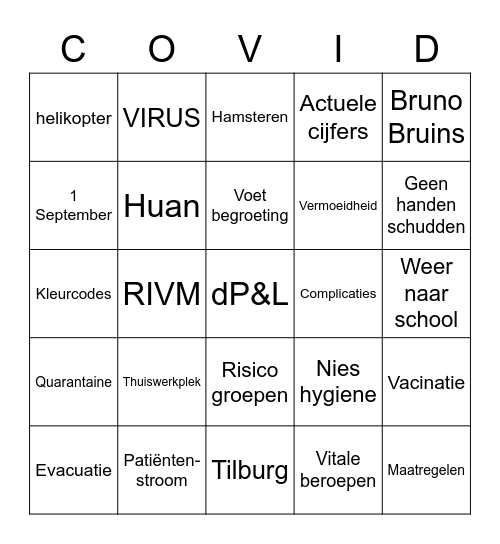 ONZE BINGO Card