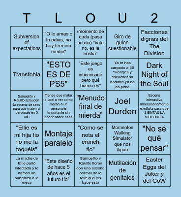 TWITTER: EL VIDEOJUEGO Bingo Card