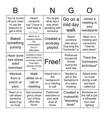 Dendreon Remote BINGO Card