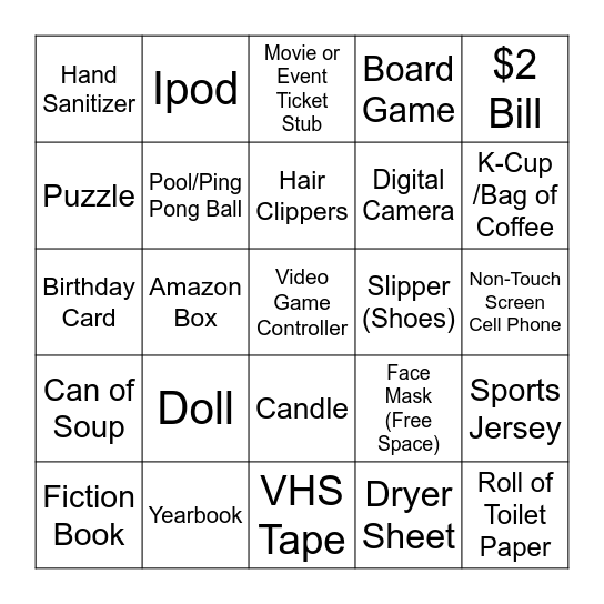 A & D Partnership Scavenger Hunt BINGO Card