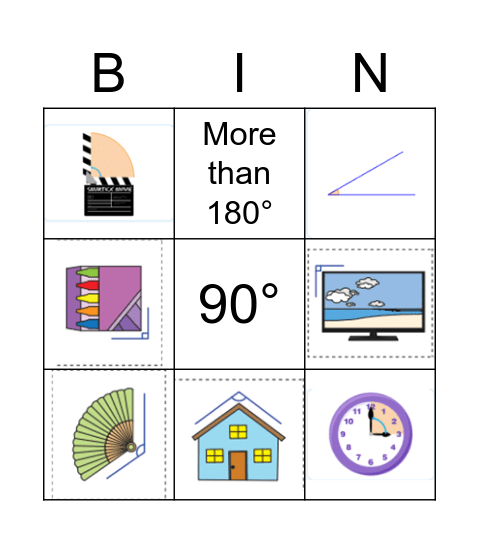 Angle Bingo Card