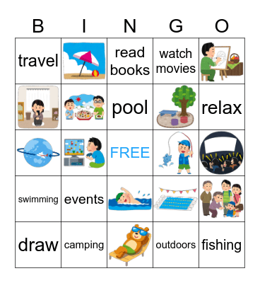 "I want to... / I hope I can..." Bingo Card