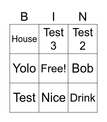 UWO Bingo Card