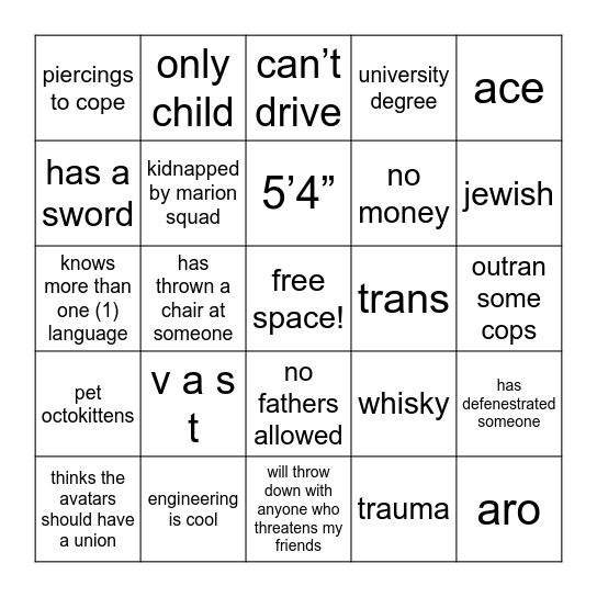 how similar are you to price Bingo Card