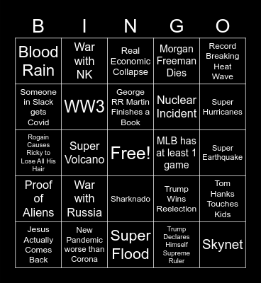 2020 REEE Bingo Card