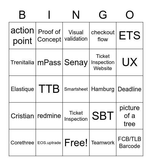SEED BINGO Card
