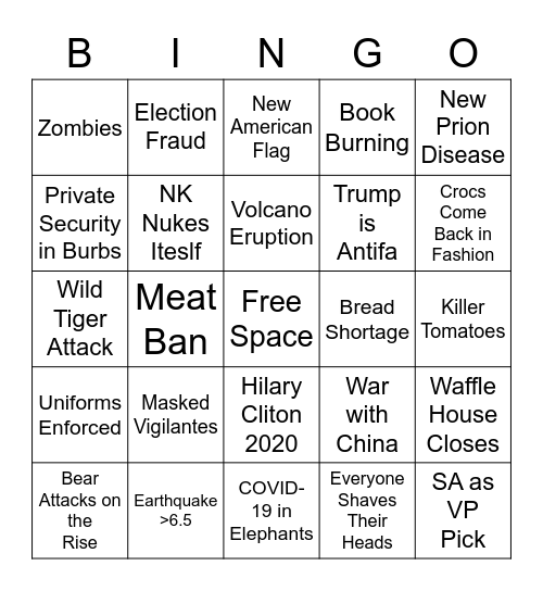 APC BINGO Card