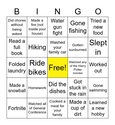 DEACON QUARATINE BINGO Card