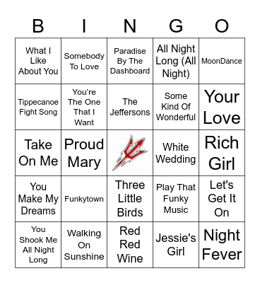 70's & 80's Tennis Bingo Card