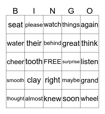 Voyager--Lessons 1-8 Bingo Card