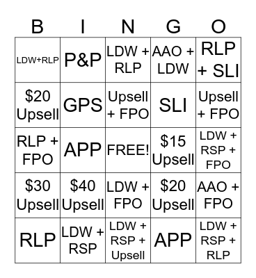 Sales-Tober Bingo! Bingo Card