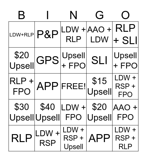 Sales-Tober Bingo! Bingo Card