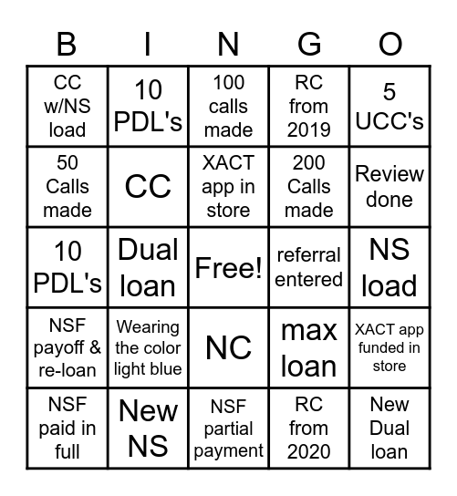 Thirsty Thursday Bingo Card