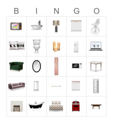 Furniture Bing-NO! Bingo Card