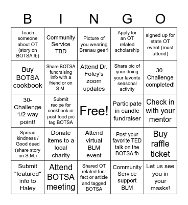 BOTSA BINGO Card