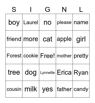 bingo 3 Bingo Card