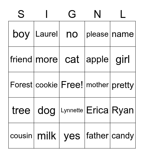 bingo 3 Bingo Card