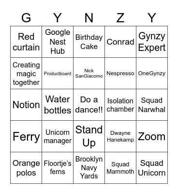 Bingo Card