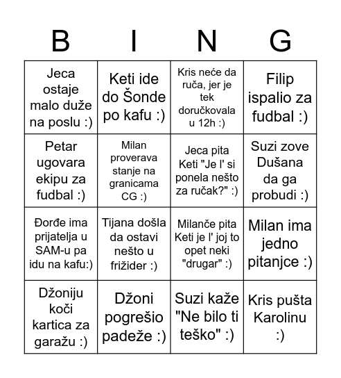 Mona Plaza Bingo Card