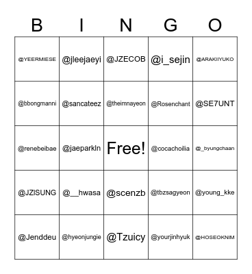 LEMES PEOPLE. Bingo Card