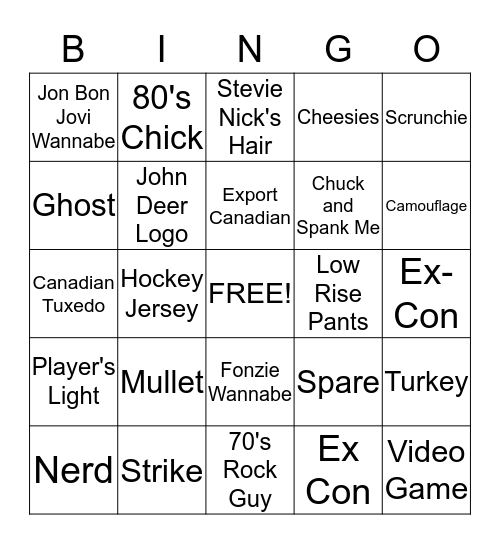 Bowling Bingo Card