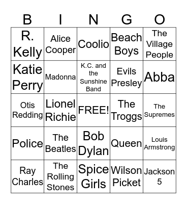 BINGO! Bingo Card