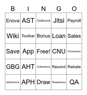 Bingo Card