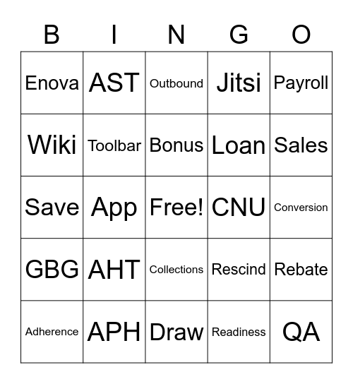 Bingo Card