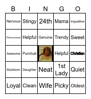 Mary Jean's 70th Birthday! Bingo Card
