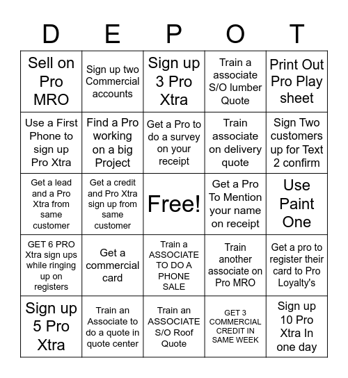 FIND KNOW GROW (Pro edition) Bingo Card