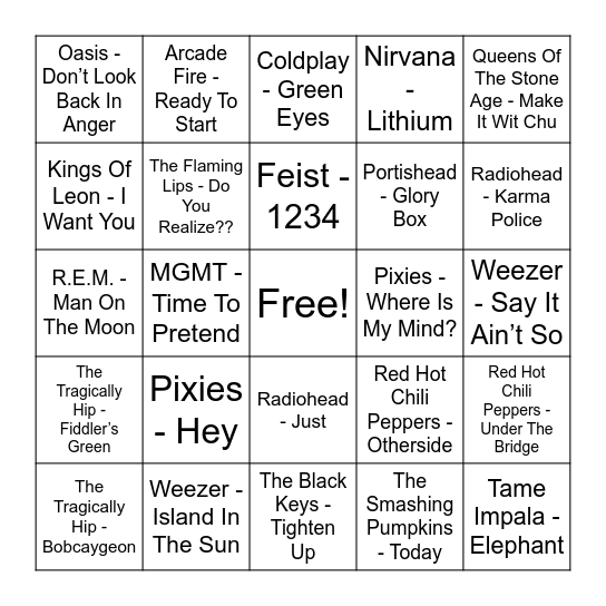 Bingo Card