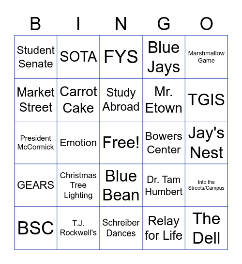 Occupational Therapy Zoom Bingo Card