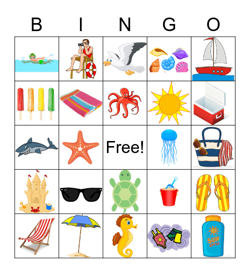 Summer Bingo Card