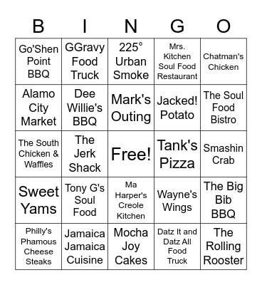 SYP n Sip: Black Excellence in San Antonio Bingo Card