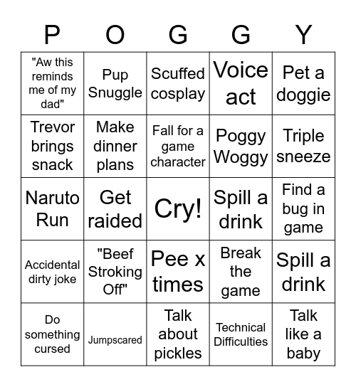 Breengo Bingo Card