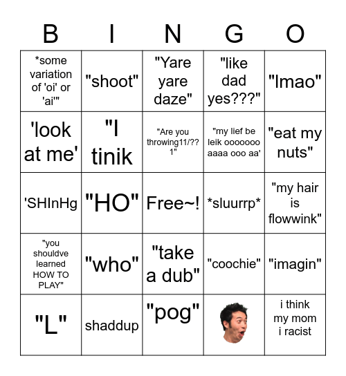 hatster phrases Bingo Card