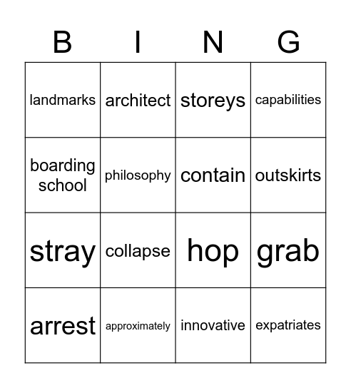 Schools and Education Around the World Bingo Card