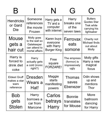 Peace talks Bingo Card