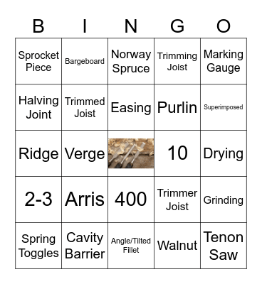 C & J Theory #1 Bingo Card