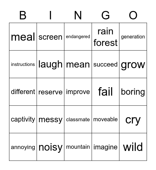 Impact foundation 1 Bingo Card