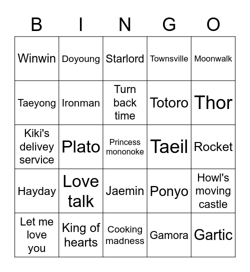 Bingo Lala Keren Bingo Card
