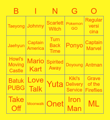 Bingo Kedua di dl8 Bingo Card