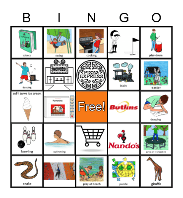 Challengers Bingo! Bingo Card