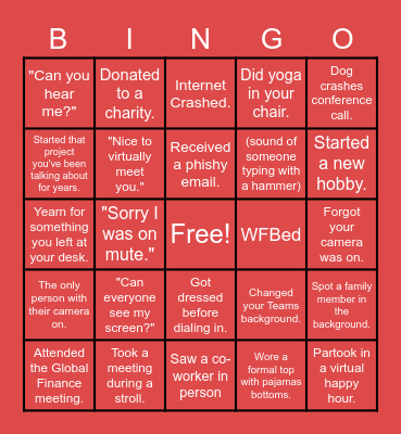 GTG/MRO Bingo Card