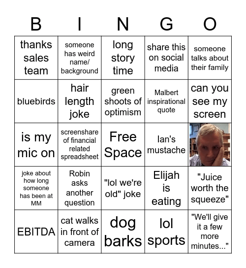 MM Meeting Bingo Card