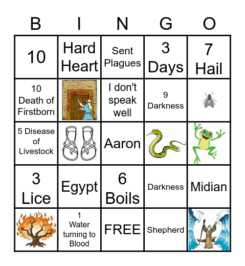 Let my people go! Bingo Card