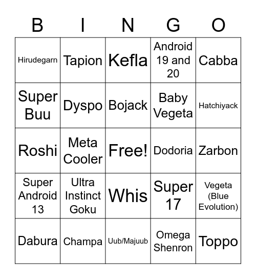 Season 3 DLC Bingo Card